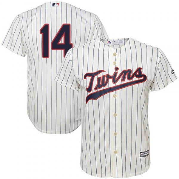 Minnesota Twins #14 Kent Hrbek Cream Strip Cool Ba...