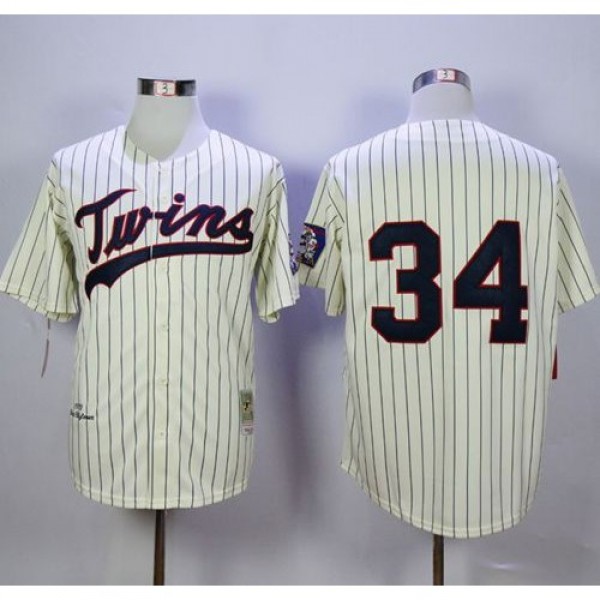 Mitchell And Ness Minnesota Twins #34 Kirby Pucket...