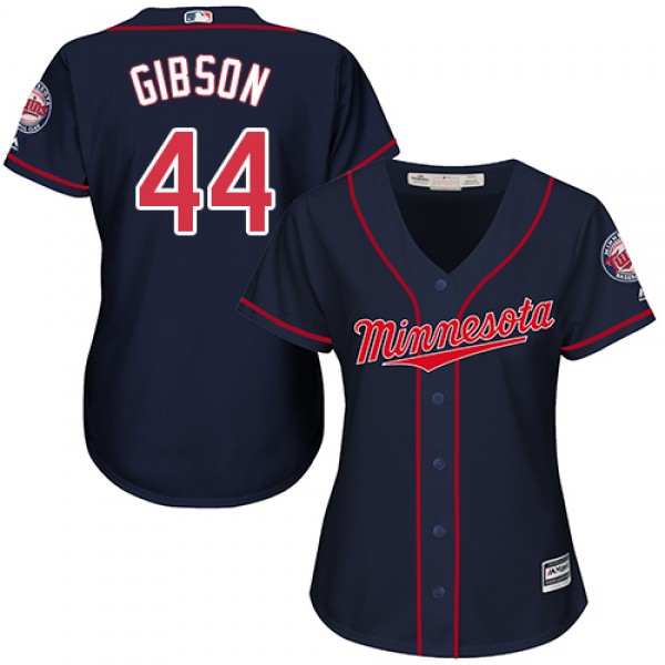 Minnesota Twins #44 Kyle Gibson Navy Blue Alternat...