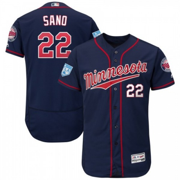 Minnesota Twins #22 Miguel Sano Navy 2019 Spring T...