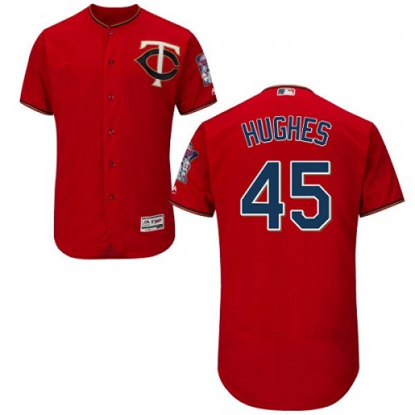 Minnesota Twins #45 Phil Hughes Red Flexbase Authe...