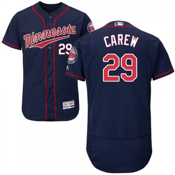 Minnesota Twins #29 Rod Carew Navy Blue Flexbase A...