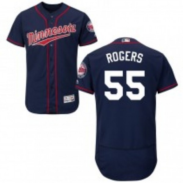 Minnesota Twins #55 Taylor Rogers Navy Blue Flexba...