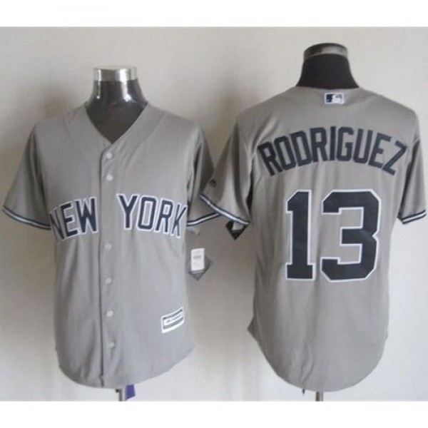 New York Yankees #13 Alex Rodriguez Grey New Cool ...