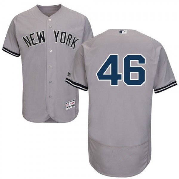 New York Yankees #46 Andy Pettitte Grey Flexbase A...