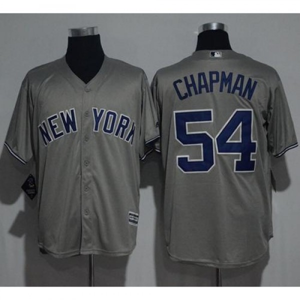 New York Yankees #54 Aroldis Chapman Grey New Cool...