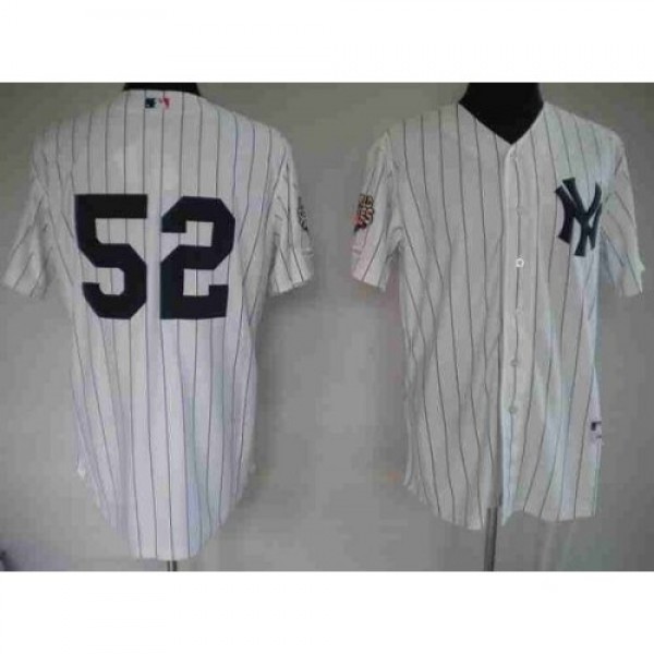 New York Yankees #52 C.C. Sabathia Stitched White ...