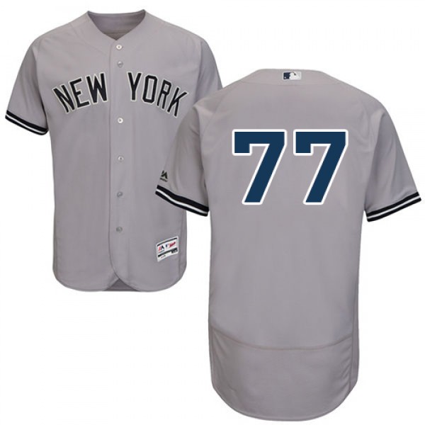 New York Yankees #77 Clint Frazier Grey Flexbase A...