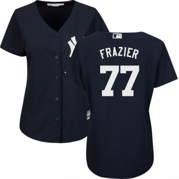 New York New York Yankees #77 Clint Frazier Navy M...