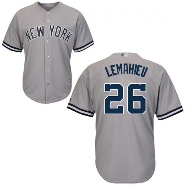 New York Yankees #26 DJ LeMahieu Grey New Cool Bas...