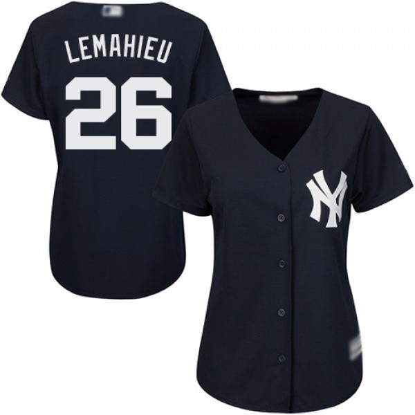 New York Yankees #26 DJ LeMahieu Navy Blue Alterna...