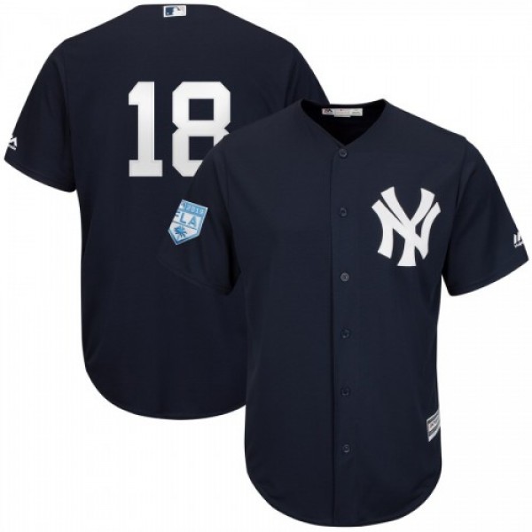 New York Yankees #18 Didi Gregorius Navy Blue 2019...