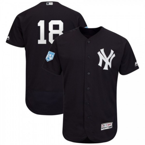 New York Yankees #18 Didi Gregorius Navy 2019 Spri...