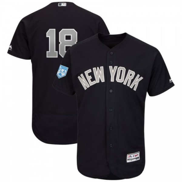 New York Yankees #18 Didi Gregorius Navy Alternate...