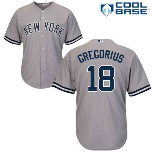 New York Yankees #18 Didi Gregorius Grey New Cool ...