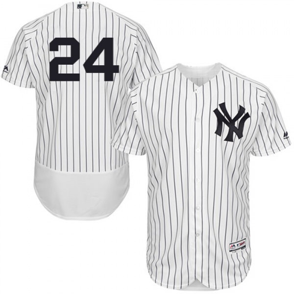 New York Yankees #24 Gary Sanchez White Strip Flex...