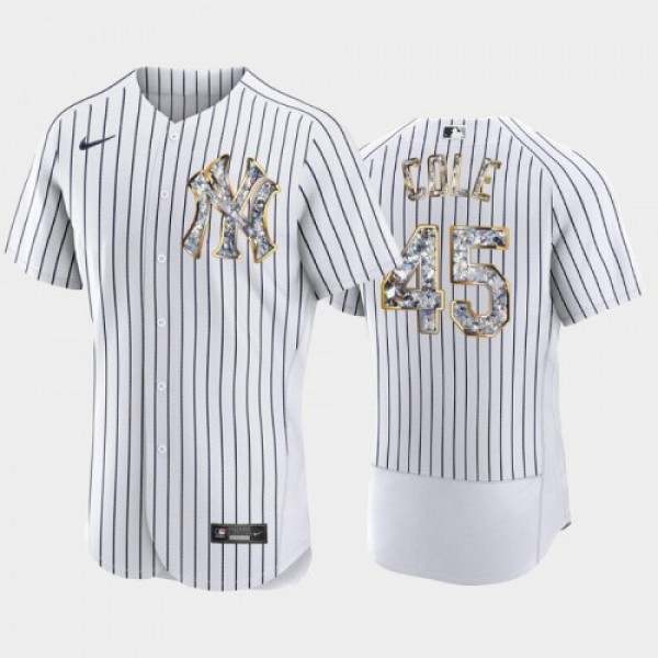 New York New York Yankees #45 Gerrit Cole Men'...