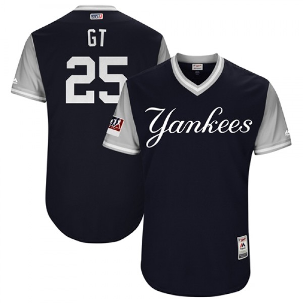 New York Yankees #25 Gleyber Torres Navy "GT&...