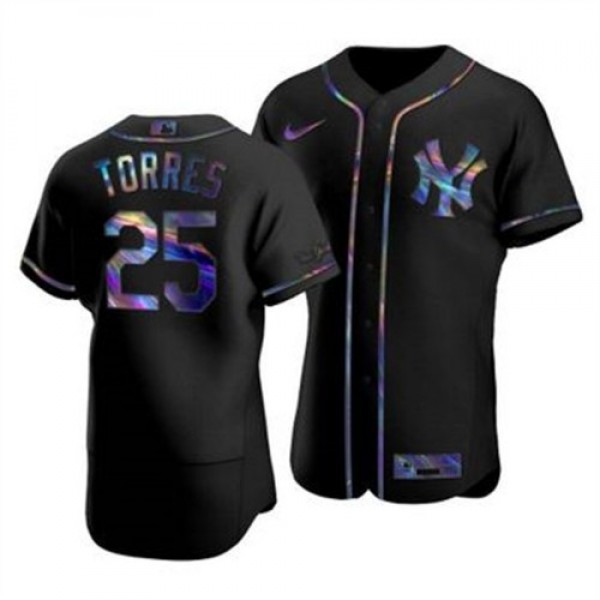 New York New York Yankees #25 Gleyber Torres Men&#...