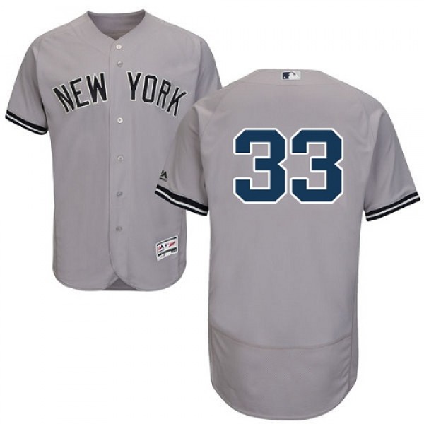 New York Yankees #33 Greg Bird Grey Flexbase Authe...