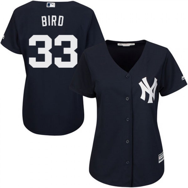 New York Yankees #33 Greg Bird Navy Blue Alternate...