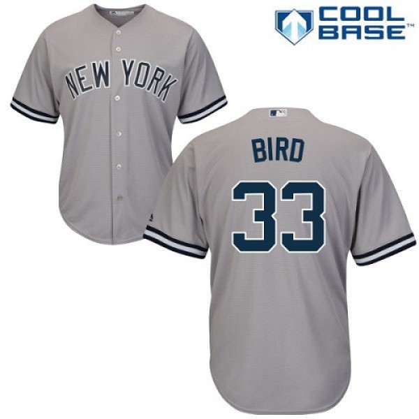 New York Yankees #33 Greg Bird Grey Cool Base Stit...