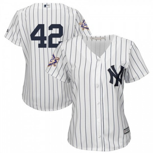 New York New York Yankees #42 Majestic Women'...