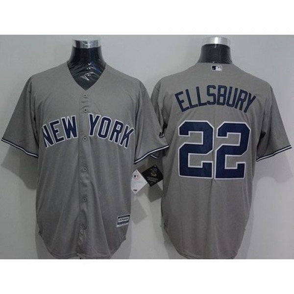 New York Yankees #22 Jacoby Ellsbury Grey New Cool...