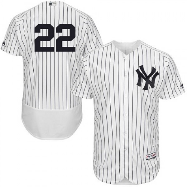 New York Yankees #22 Jacoby Ellsbury White Strip F...