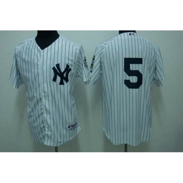 New York Yankees #5 Joe DiMaggio Stitched White ML...