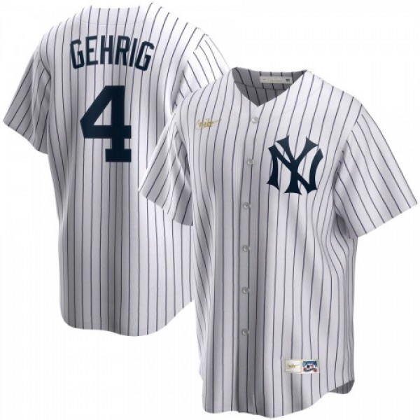 New York New York Yankees #4 Lou Gehrig Nike Home ...