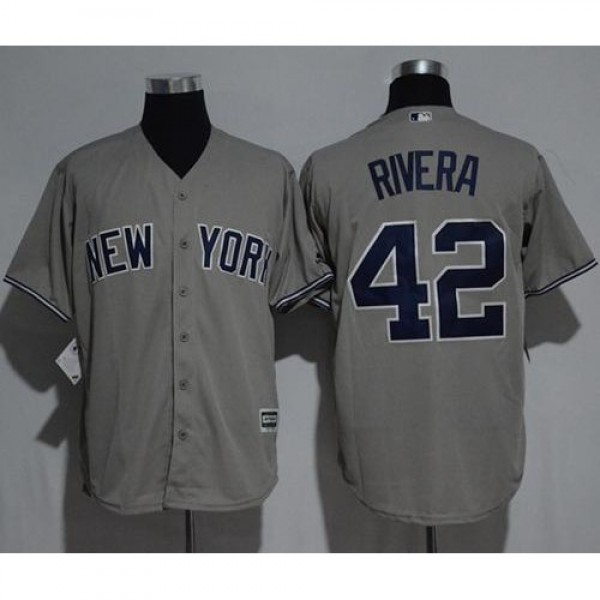 New York Yankees #42 Mariano Rivera Grey New Cool ...