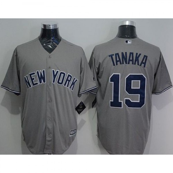 New York Yankees #19 Masahiro Tanaka Grey New Cool...