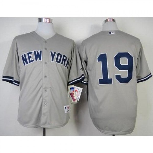 New York Yankees #19 Masahiro Tanaka Grey Stitched...