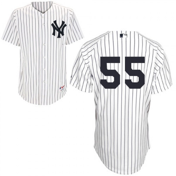 New York Yankees #55 Russell Martin White Stitched...