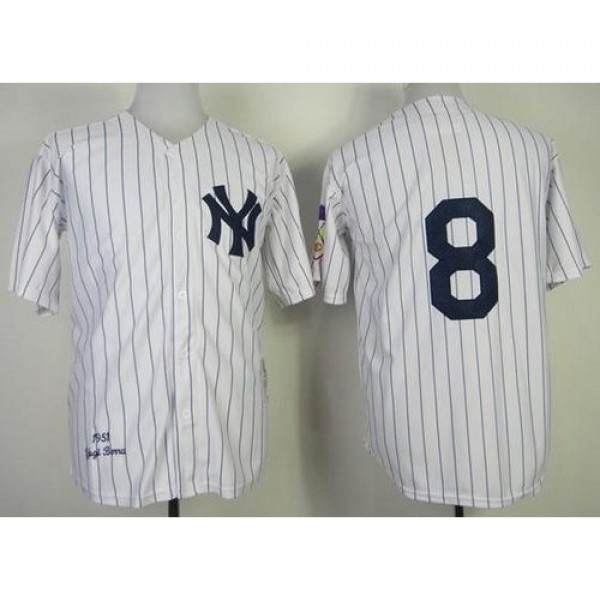 Mitchell and Ness 1951 New York Yankees #8 Yogi Be...