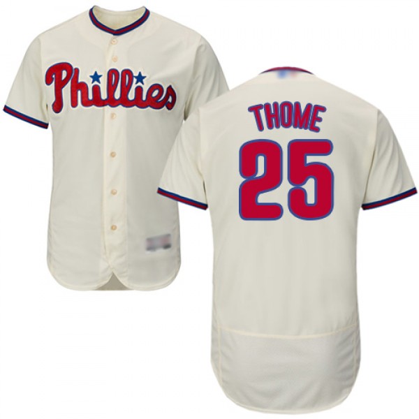 Philadelphia Phillies #25 Jim Thome Cream Flexbase...