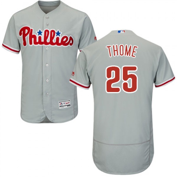 Philadelphia Phillies #25 Jim Thome Grey Flexbase ...