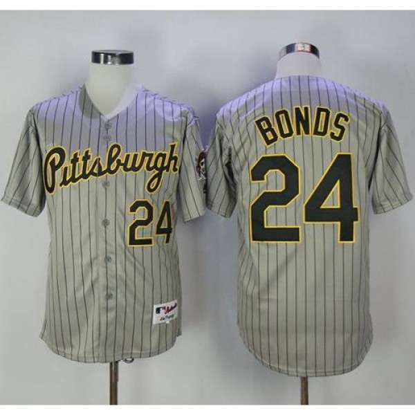 Pittsburgh Pirates #24 Barry Bonds Grey Strip 1997...