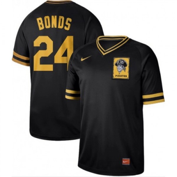 Nike Pittsburgh Pirates #24 Barry Bonds Black Auth...