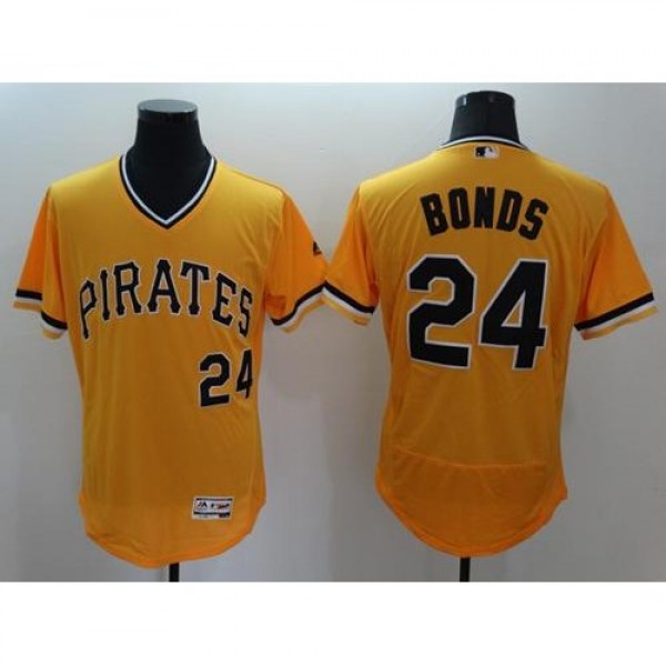 Pittsburgh Pirates #24 Barry Bonds Gold Flexbase A...