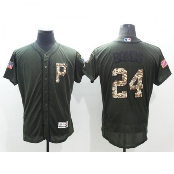 Pittsburgh Pirates #24 Barry Bonds Green Flexbase ...