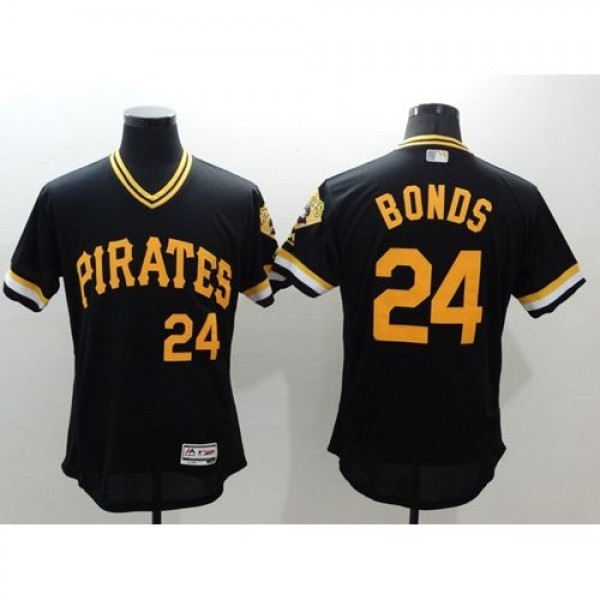 Pittsburgh Pirates #24 Barry Bonds Black Flexbase ...