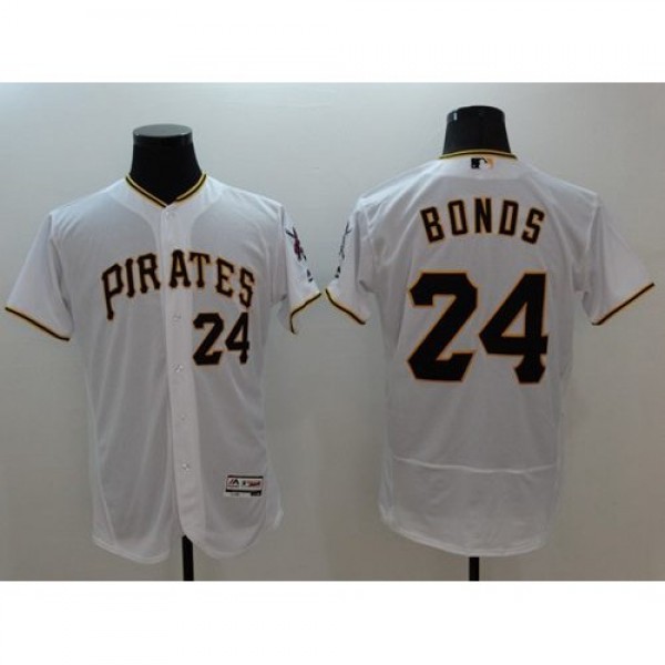 Pittsburgh Pirates #24 Barry Bonds White Flexbase ...