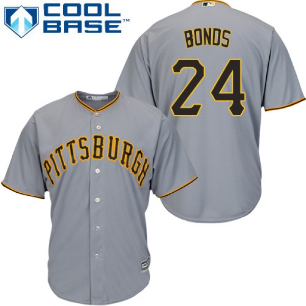 Pittsburgh Pirates #24 Barry Bonds Grey Cool Base ...