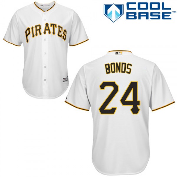 Pittsburgh Pirates #24 Barry Bonds White Cool Base...