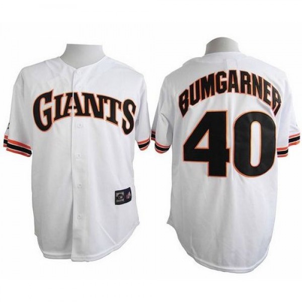 San Francisco Giants #40 Madison Bumgarner White 1...