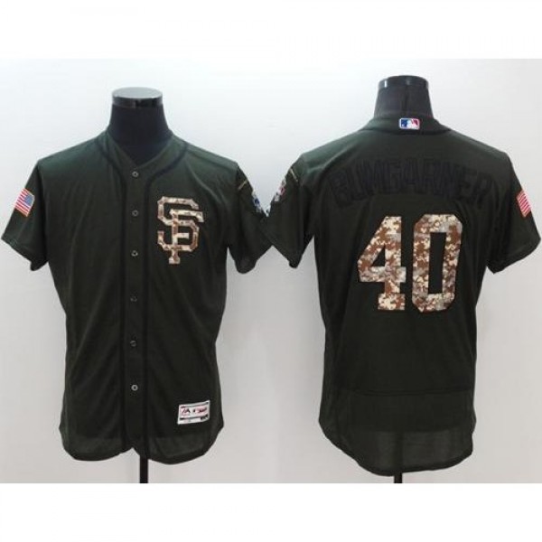 San Francisco Giants #40 Madison Bumgarner Green F...