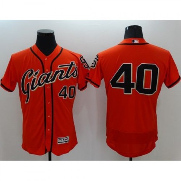 San Francisco Giants #40 Madison Bumgarner Orange ...