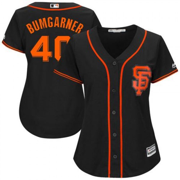 San Francisco Giants #40 Madison Bumgarner Black W...